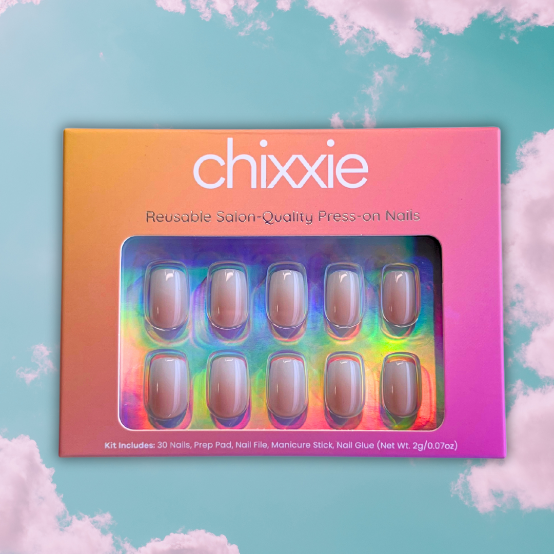 Ombre Chic Chixxie - Изкуствени нокти с квадратна форма