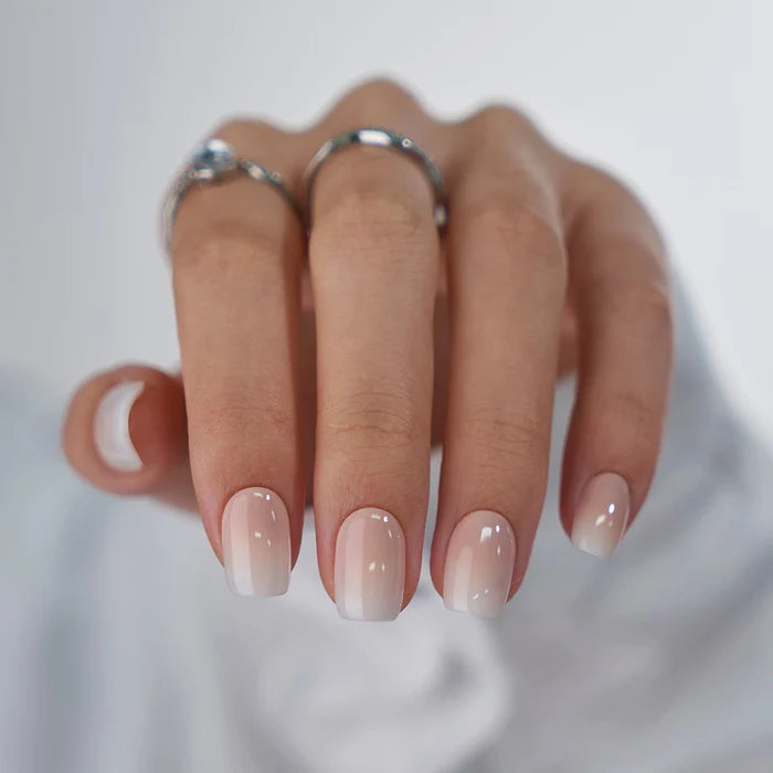 Vanilla Cream Square Nails - Chixxie