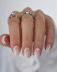 Vanilla Cream Square Nails - Chixxie