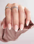 White French Almond Nails - Press On Nails - Chixxie