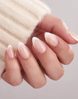 White French Almond Nails - Press On Nails - Chixxie