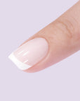 Classic White Square French Nails - Chixxie