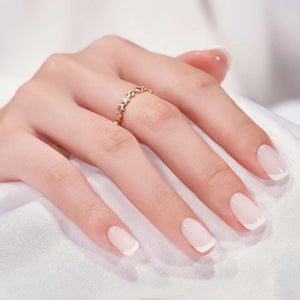 Classic White Square French Nails - Chixxie