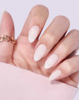 Cream Puff Almond Nails - Press On Nails - Chixxie