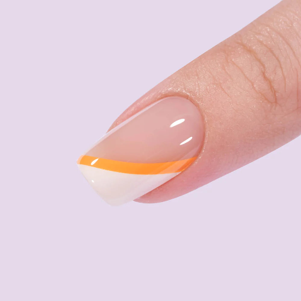 Pastel Curves Square Nails - Press On Nails - Chixxie