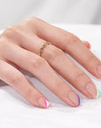 Pastel Curves Square Nails - Press On Nails - Chixxie