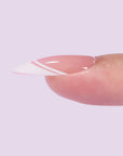 White Swirl Almond Nails - Press On Nails - Chixxie